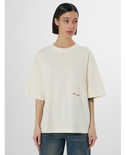 Футболка молочный +печать3