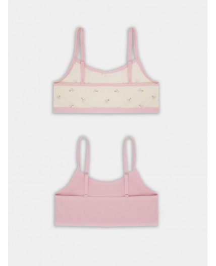 Топ персиковые вишенки на молочном +розовый