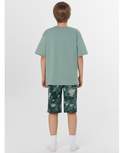 Пижама зеленая пастель +милитари