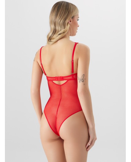 Боди красный