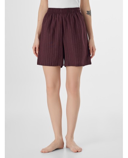 Шорты полоска на т.шоколаде