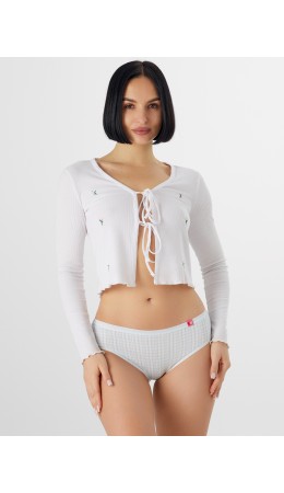 Трусы голубая клеточка