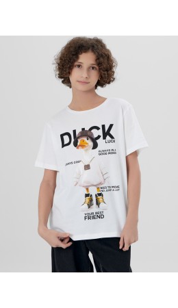 Футболка белый +печать6