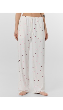 Брюки сердечки на св.молочном