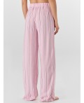 Брюки полоска на розовом