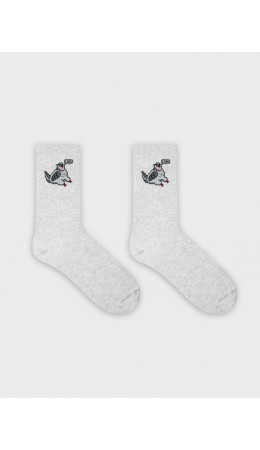 Носки св.серый меланж