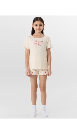 Комплект св.молочный +вишенки на св.молочном