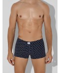 Трусы диагональн. узор на гл.синем +черный