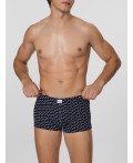 Трусы диагональн. узор на гл.синем +черный