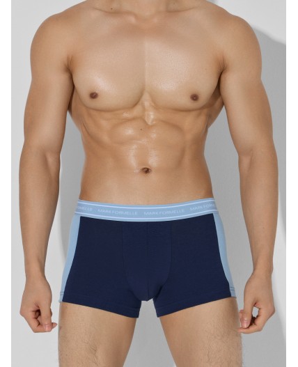 Трусы глубокий синий +пыльно -голубой