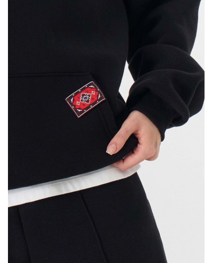 Худи черный +печать