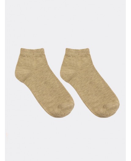 Носки бежевый меланж