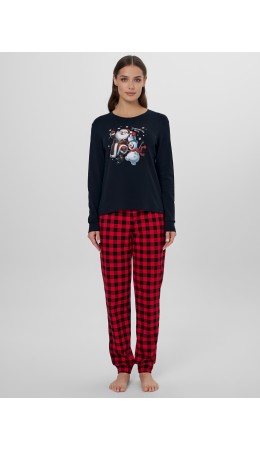 Комплект черный +черно -красная клетка