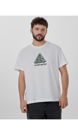 Футболка белый +печать10