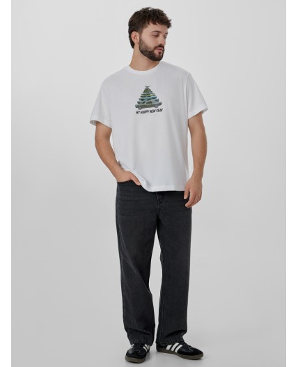 Футболка белый +печать10