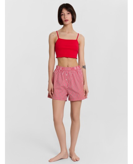 Топ огненный красный