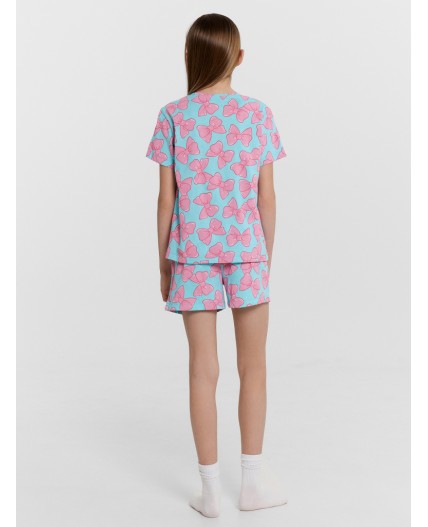 Комплект бантики на бирюзовом