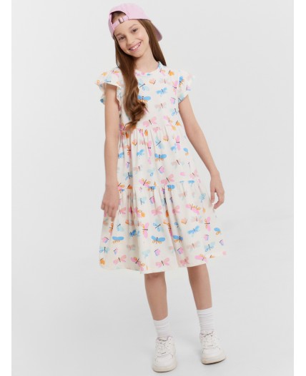 Платье стрекозы на св.молочном