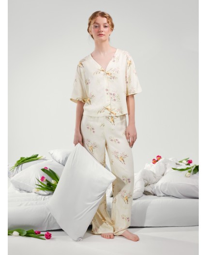 Комплект домашний птички на молочном