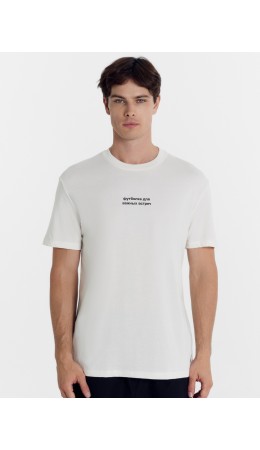 Футболка св.молочный +печать1