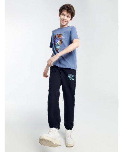 Комплект деним +черный +печать