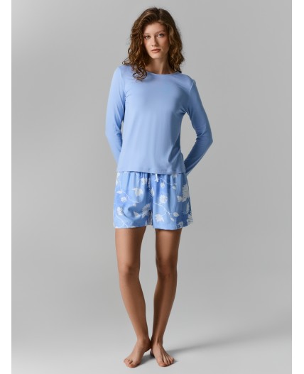 Комплект св.голубой +цветы на св.голубом