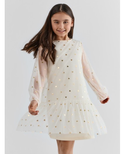 Платье сердечки на молоке