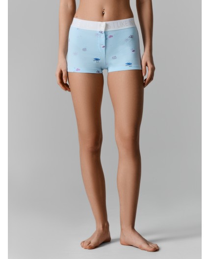 Шорты ракушки на голубом