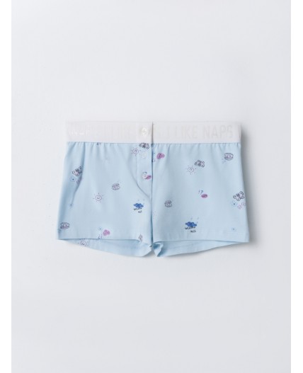Шорты ракушки на голубом