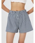 Шорты синяя клетка виши
