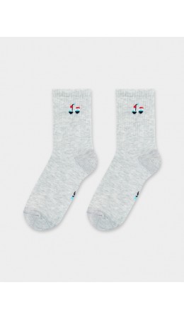 Носки св.серый меланж