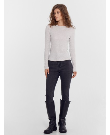 Джемпер серый меланж 4306-А