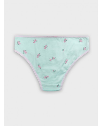 Трусы цветы на мятном