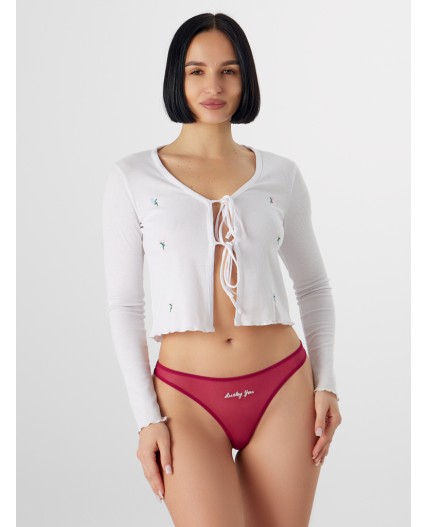 Трусы бордовый1