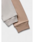 Ползунки серо-коричневый +бежевый