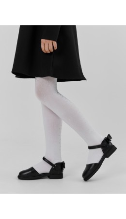Колготки белый /сердечки