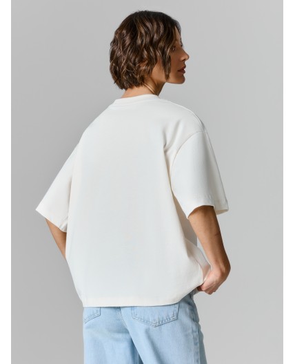 Футболка св. молочный1+печать