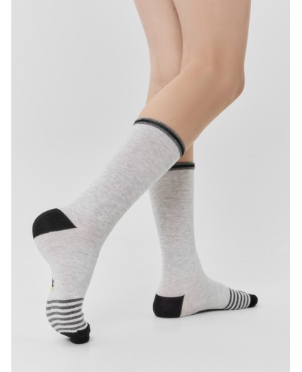 Носки св.серый меланж
