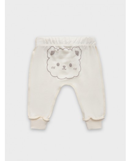 Ползунки молочный +серо-коричневый +бежевый +печать