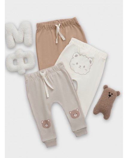 Ползунки молочный +серо-коричневый +бежевый +печать