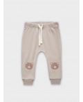 Ползунки молочный +серо-коричневый +бежевый +печать