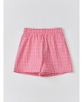 Шорты розовая клетка1