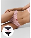 Трусы бантики на розовом