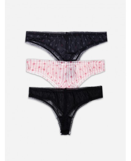 Трусы бантики на розовом