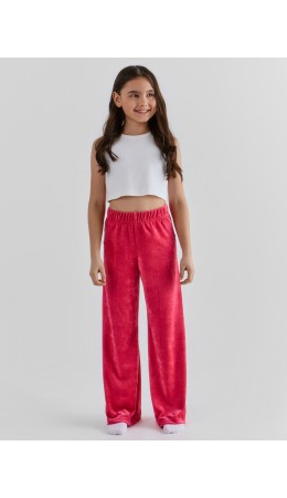 Брюки розовый +печать