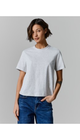 Футболка св.серый меланж 4306-А
