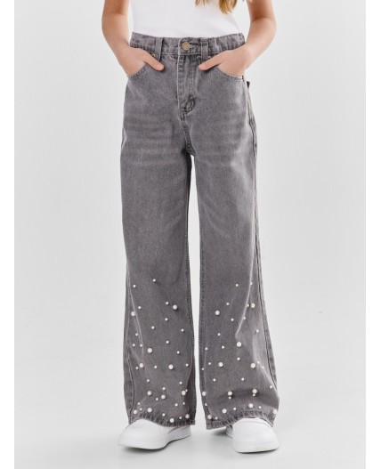 Джинсы светло -серый