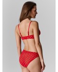 Бюстгальтер сердечки на красном