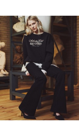 Свитшот черный +печать2