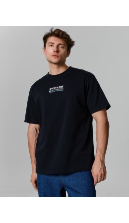 Футболка черный +печать18